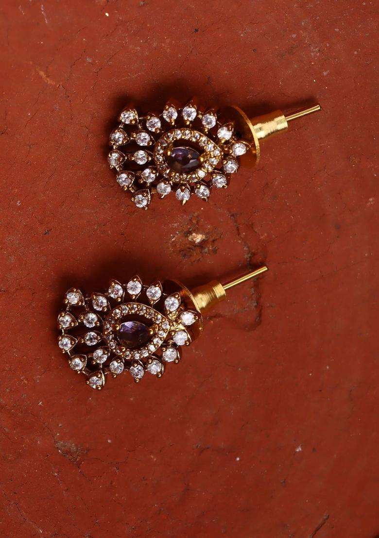 Gold-Plated Stone-Studded & Beaded Jewellery Set for Women | Traditional Temple Jewellery for Wedding & Festive Wear | Gift for Her - Indya