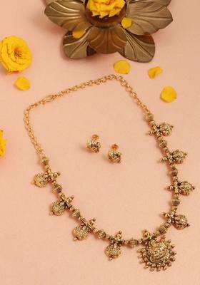 Gold-Plated Goddess Pendant Choker for Women | Traditional Temple Jewellery for Wedding & Festive Wear | Gift for Her
