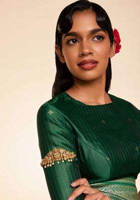Temple Gold-Plated Bangle-Style Bracelet for Women | Traditional Temple Jewellery for Wedding & Festive Wear | Gift for Her