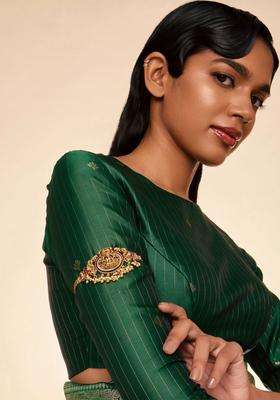 Temple Gold-Plated Armlet Bracelet for Women | Traditional Temple Jewellery for Wedding & Festive Wear | Gift for Her