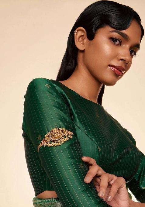 Temple Gold-Plated Armlet Bracelet for Women | Traditional Temple Jewellery for Wedding & Festive Wear | Gift for Her