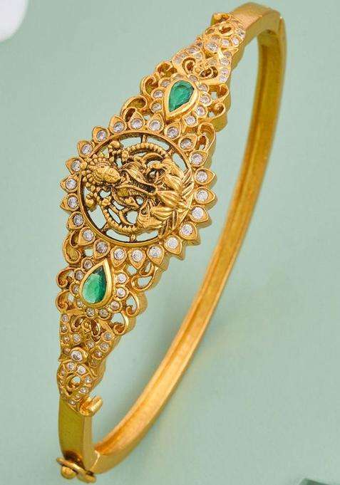 Oxidised Temple Silver Kada for Women | Traditional Temple Jewellery for Wedding & Festive Wear | Gift for Her
