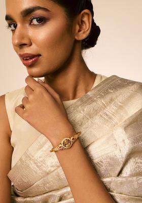 Oxidised Temple Silver Kada for Women | Traditional Temple Jewellery for Wedding & Festive Wear | Gift for Her