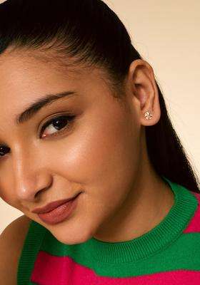 Zircon Kushals Gold-Plated Studs for Women | Stylish Party & Everyday Wear | Gift for Her