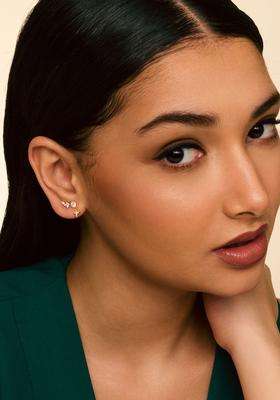 Zircon Kushals Gold-Plated Drop Earrings for Women | Stylish Party & Everyday Wear | Gift for Her