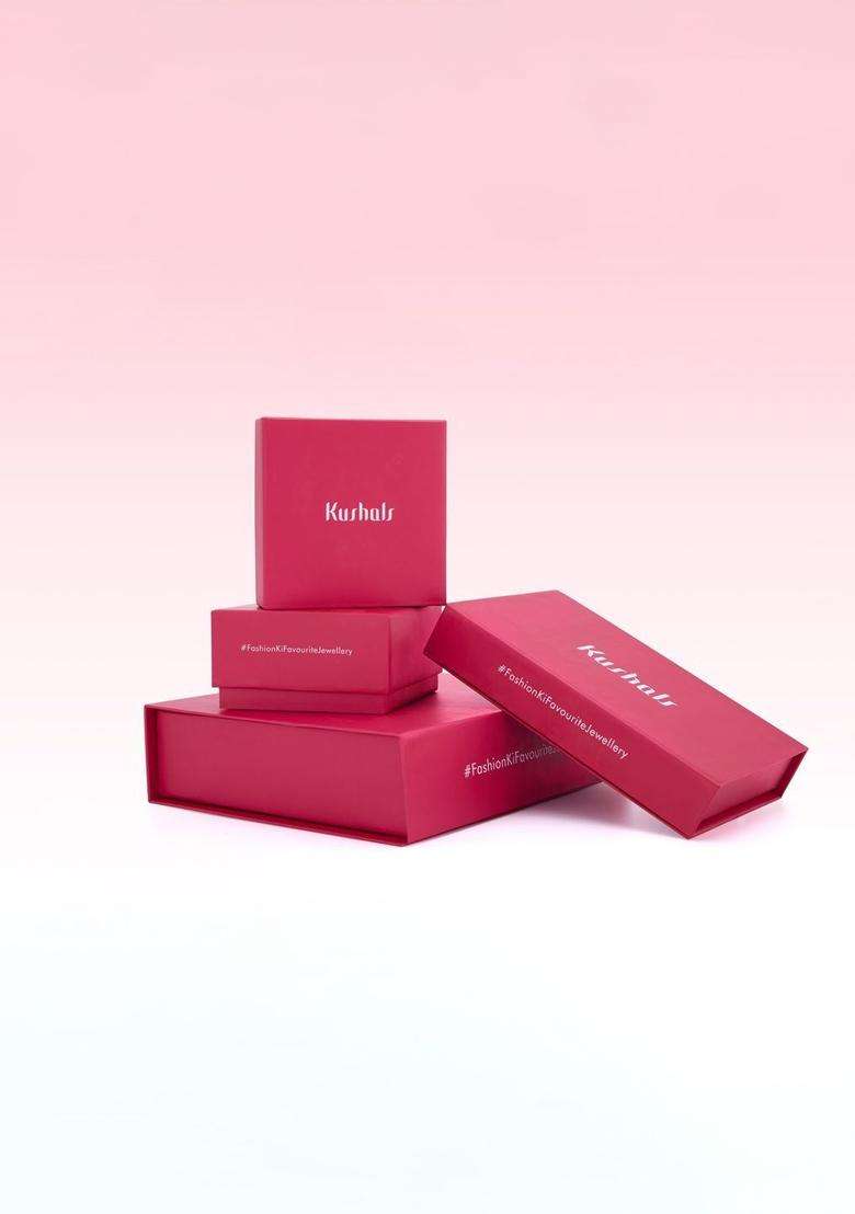Gold-Plated Artificial Stones Studded Circular Drop Ruby Earrings for Women | Traditional Temple Jewellery for Wedding & Festive Wear | Gift for Her - Indya