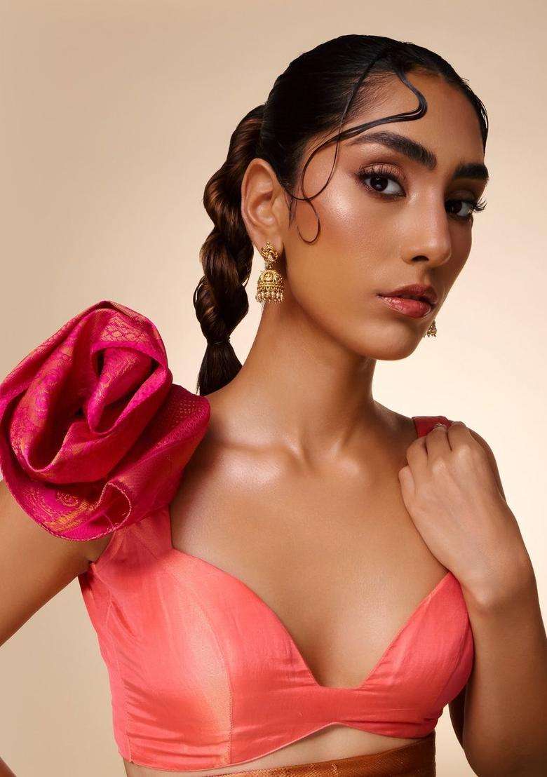 White Dome Shaped Jhumkas Gold-Plated Ethnic Earrings with CZ Stone for Women | Traditional Temple Jewellery for Wedding & Festive Wear | Gift for Her - Indya