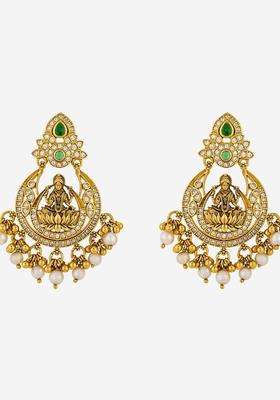 Temple Kushals Silver Crescent Chandbalis for Women | Traditional Temple Jewellery for Wedding & Festive Wear | Gift for Her