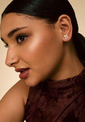 Zircon Kushals Gold-Plated Studs for Women | Stylish Party & Everyday Wear | Gift for Her