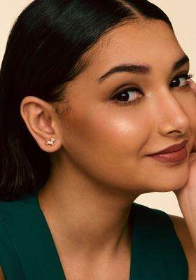 Zircon Kushals Gold-Plated Studs for Women | Stylish Party & Everyday Wear | Gift for Her