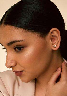 Zircon Kushals Gold-Plated Studs for Women | Stylish Party & Everyday Wear | Gift for Her