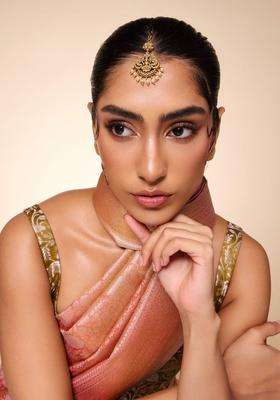 Gold-Plated Maang Tikka Head Jewellery for Women | Traditional Temple Jewellery for Wedding & Festive Wear | Gift for Her