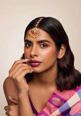 Gold-Plated Maang Tikka Head Jewellery for Women | Traditional Temple Jewellery for Wedding & Festive Wear | Gift for Her