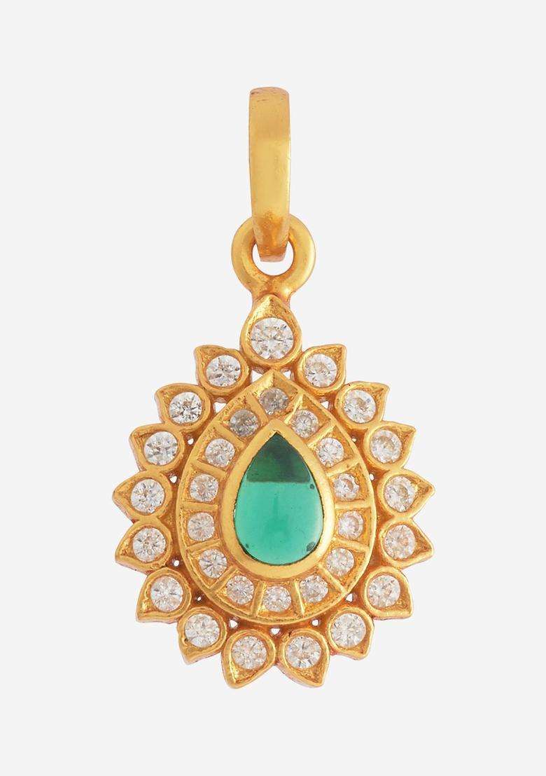 Embellished Bridal 92.5 Gold-Plated CZ Jewellery Set for Women | Traditional Temple Jewellery for Wedding & Festive Wear | Gift for Her - Indya