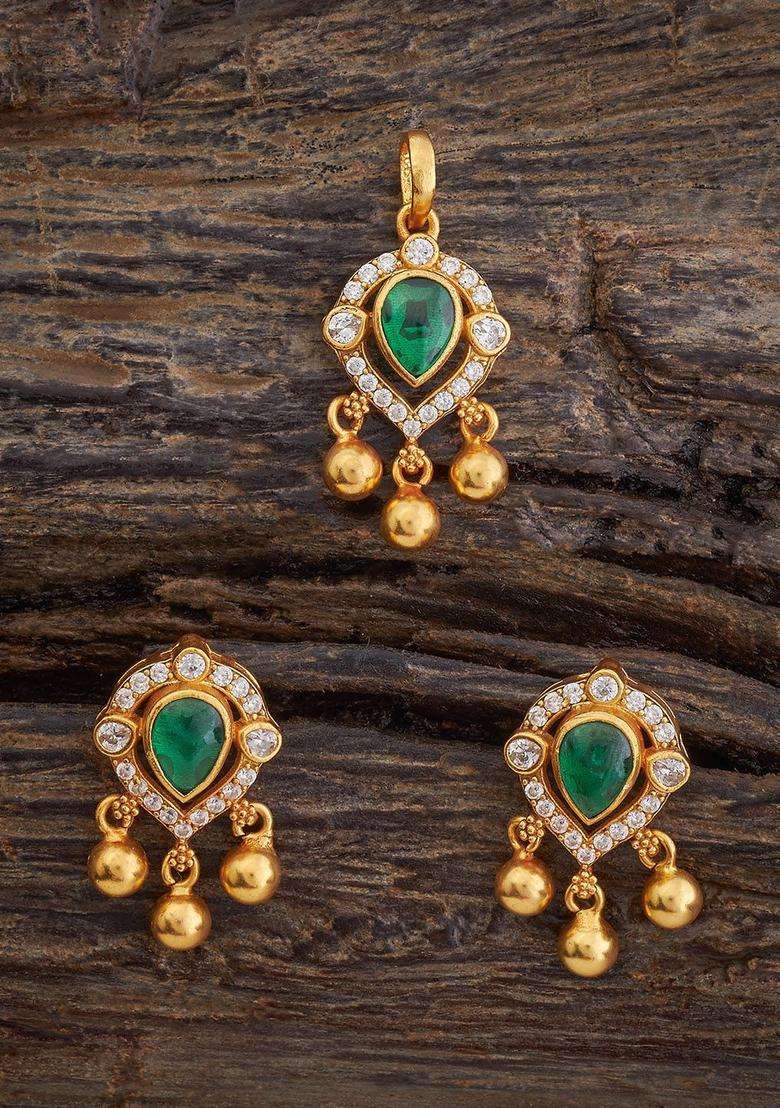 Gold-Plated Embellished Bridal 92.5 Silver Temple Jewellery Set for Women | Traditional Temple Jewellery for Wedding & Festive Wear | Gift for Her - Indya
