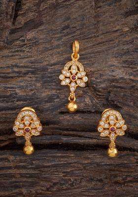 Embellished Bridal 92.5 Silver Gold-Plated Jewellery Set for Women | Traditional Temple Jewellery for Wedding & Festive Wear | Gift for Her
