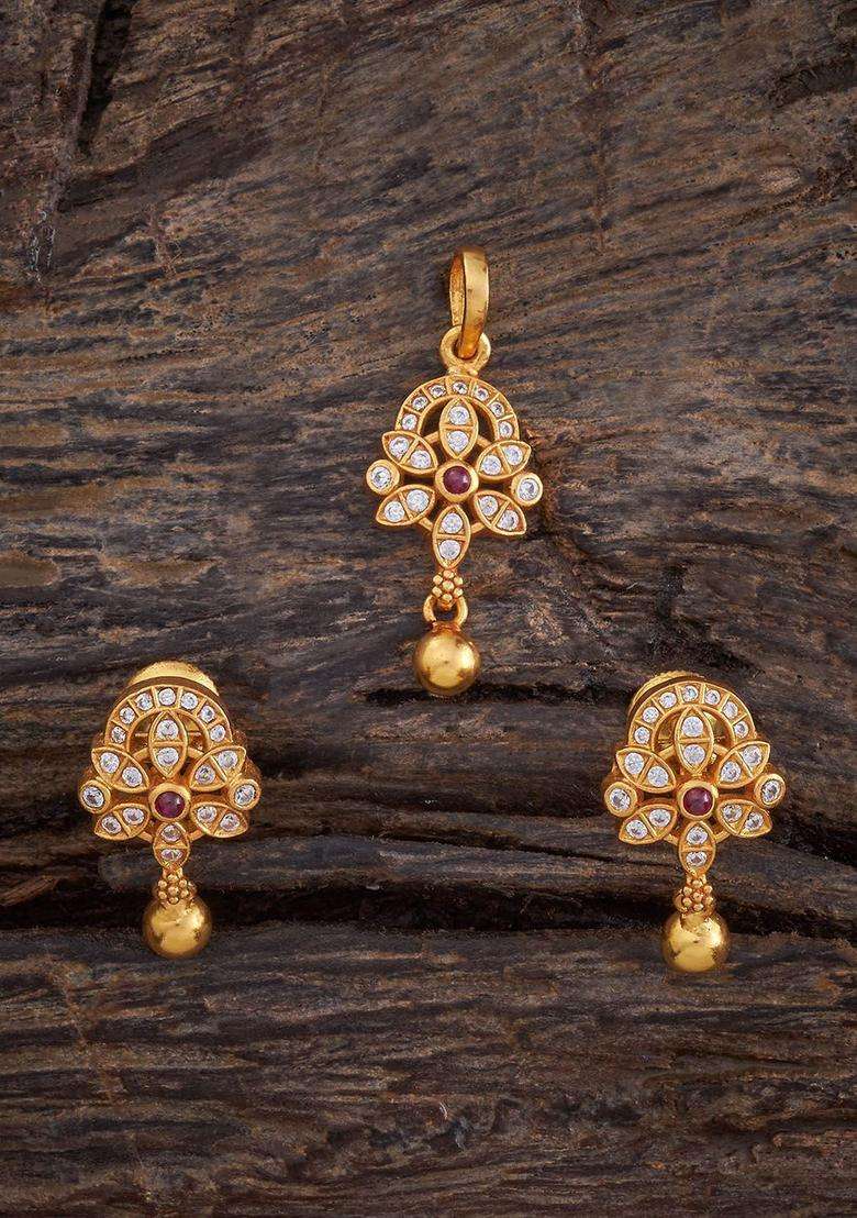Embellished Bridal 92.5 Silver Gold-Plated Jewellery Set for Women | Traditional Temple Jewellery for Wedding & Festive Wear | Gift for Her - Indya
