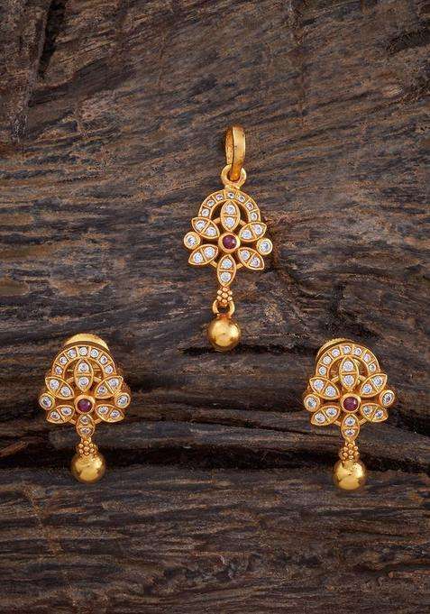 Embellished Bridal 92.5 Silver Gold-Plated Jewellery Set for Women | Traditional Temple Jewellery for Wedding & Festive Wear | Gift for Her