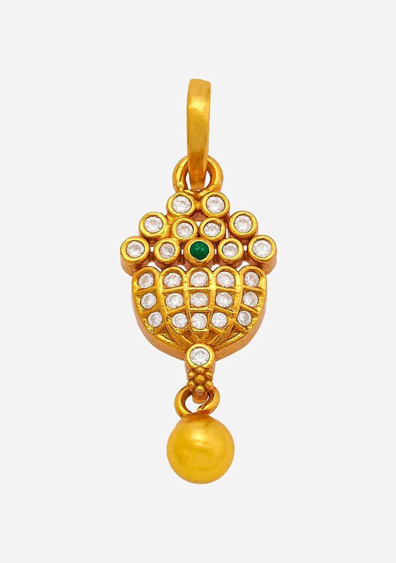 Gold-Plated Embellished Bridal 92.5 Silver Stones- Jewellery Set for Women | Traditional Temple Jewellery for Wedding & Festive Wear | Gift for Her - Indya