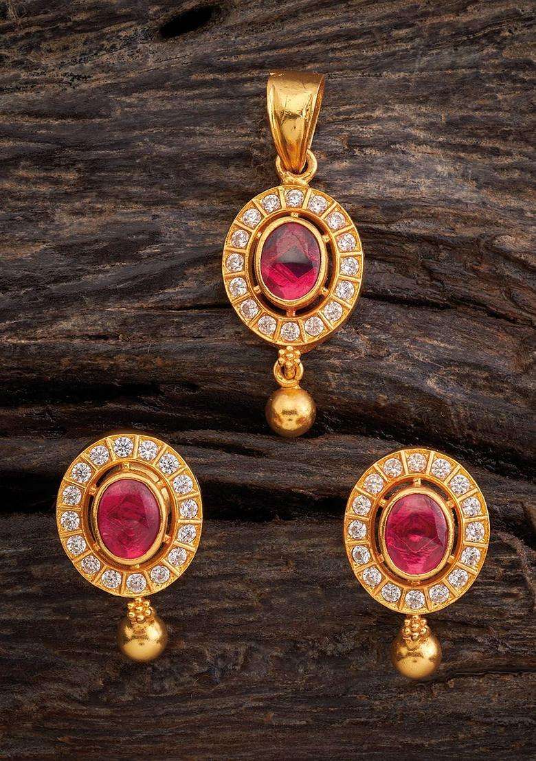 Embellished Bridal 92.5 Silver Gold-Plated Jewellery Set for Women | Traditional Temple Jewellery for Wedding & Festive Wear | Gift for Her - Indya