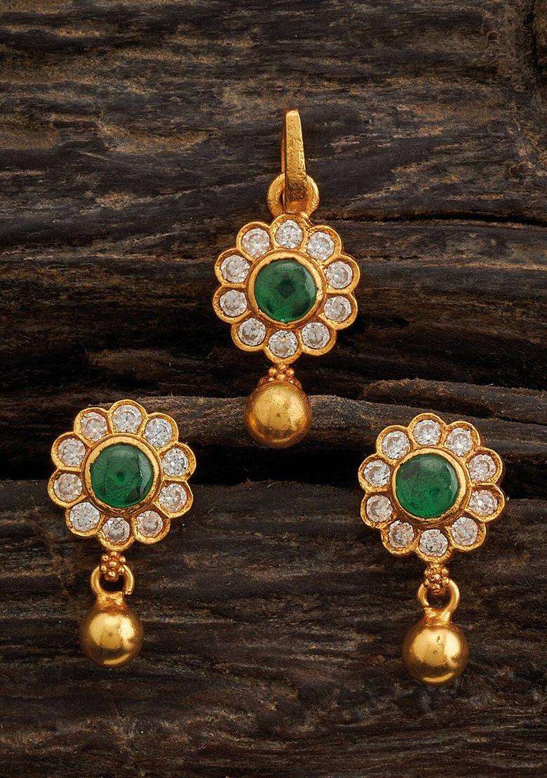 Embellished Bridal Gold-Plated 92.5 Silver Stone Jewellery Set for Women | Traditional Temple Jewellery for Wedding & Festive Wear | Gift for Her - Indya