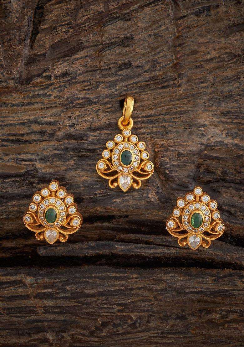 Embellished Bridal Gold-Plated Stone Studded Jewellery Set for Women | Traditional Temple Jewellery for Wedding & Festive Wear | Gift for Her - Indya