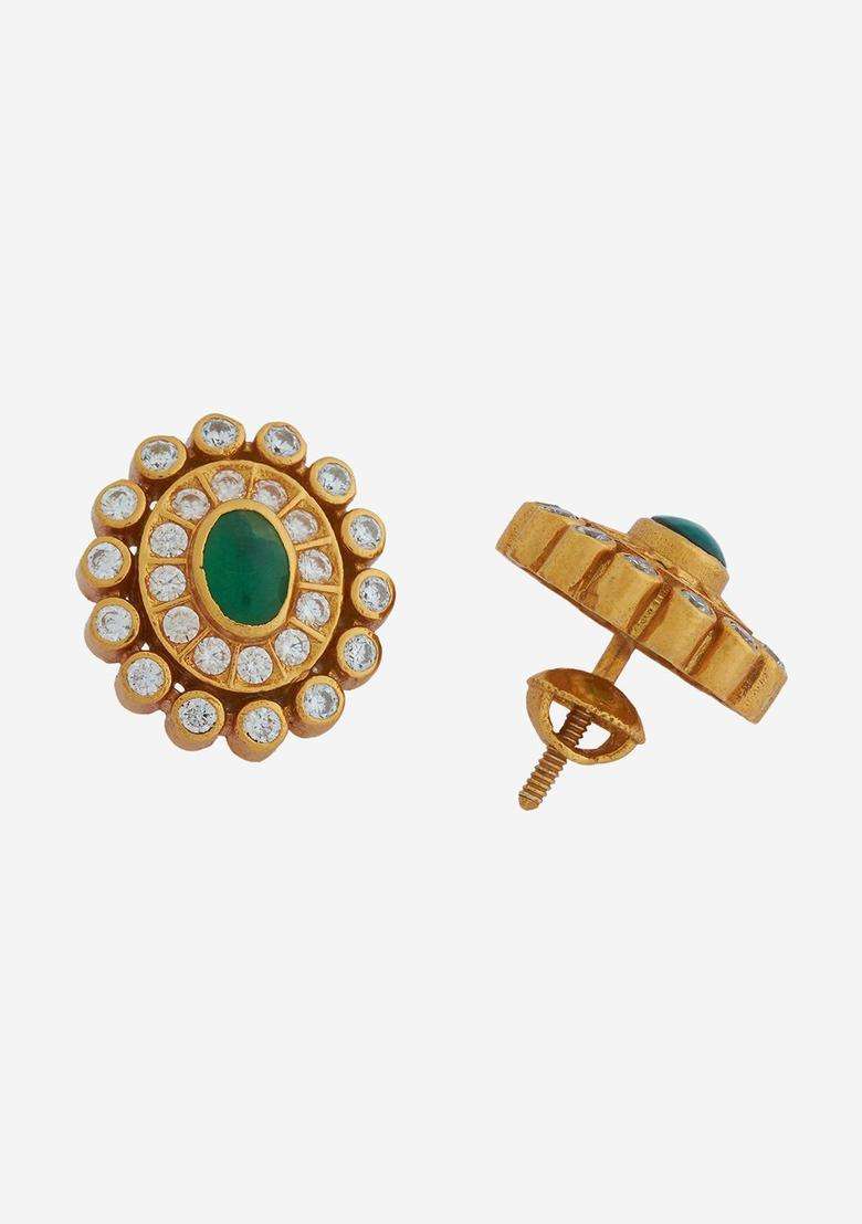 Gold-Plated Embellished Bridal 92.5 Silver Temple Jewellery Set for Women | Traditional Temple Jewellery for Wedding & Festive Wear | Gift for Her - Indya