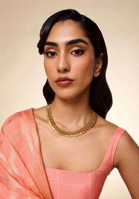 Gold-Plated Antique Necklace for Women | Traditional Temple Jewellery for Wedding & Festive Wear | Gift for Her