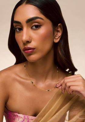 92.5 Silver Gold-Plated Chain for Women | Traditional Temple Jewellery for Wedding & Festive Wear | Gift for Her