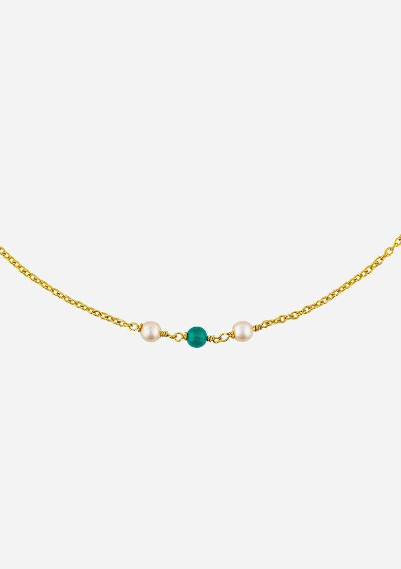 92.5 Silver Gold-Plated Chain for Women | Traditional Temple Jewellery for Wedding & Festive Wear | Gift for Her - Indya