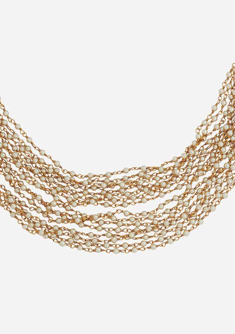 92.5 Pure Silver Gold-Plated Temple Necklace for Women | Stylish Party & Everyday Wear | Gift for Her - Indya