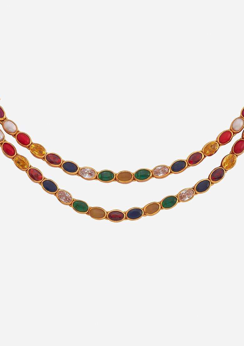92.5 Pure Silver Gold-Plated Temple Necklace for Women | Traditional Temple Jewellery for Wedding & Festive Wear | Gift for Her - Indya