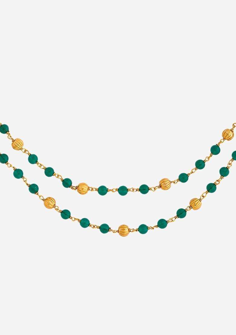 Temple Gold-Plated Stone-Studded Chain for Women | Traditional Temple Jewellery for Wedding & Festive Wear | Gift for Her - Indya