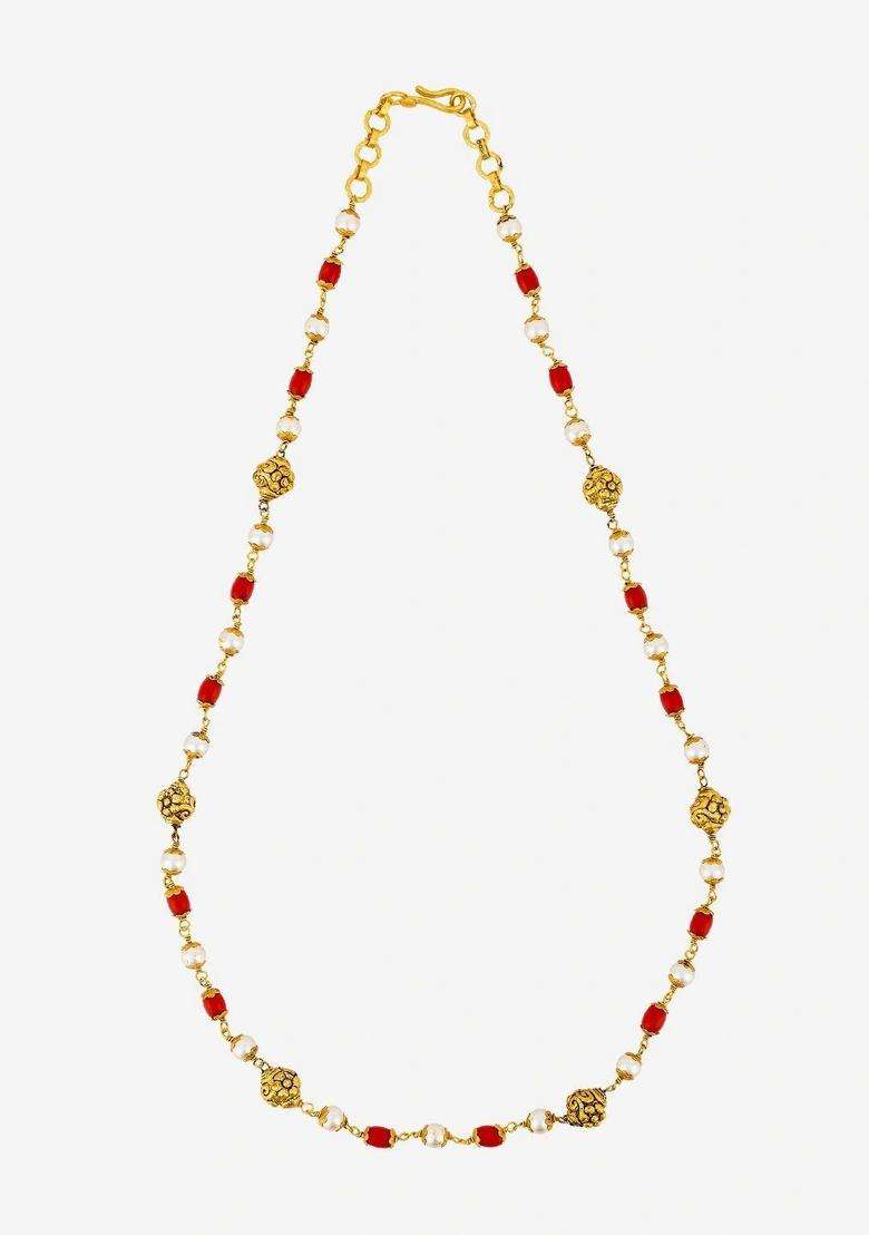 Silver Gold-Plated Temple Chain for Women | Traditional Temple Jewellery for Wedding & Festive Wear | Gift for Her - Indya