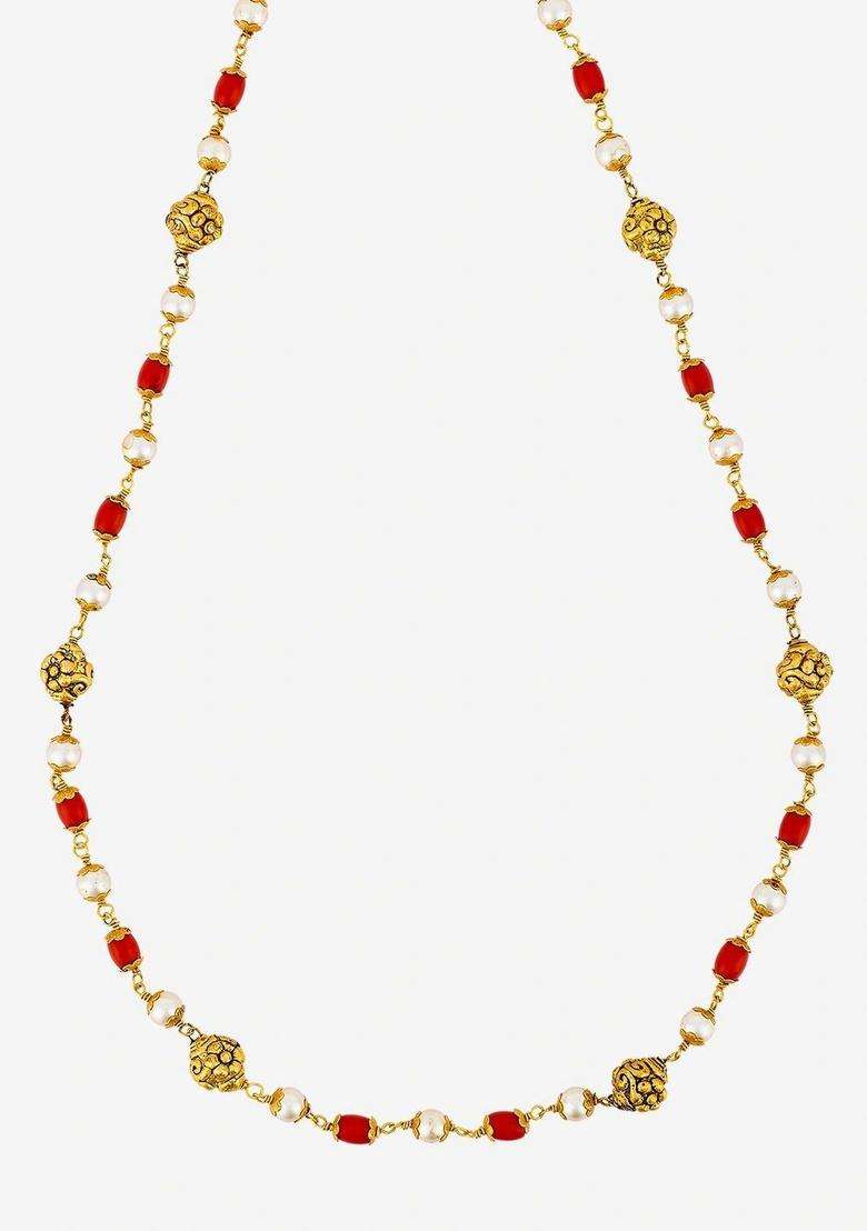 Silver Gold-Plated Temple Chain for Women | Traditional Temple Jewellery for Wedding & Festive Wear | Gift for Her - Indya