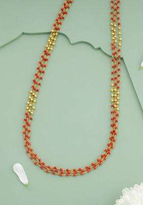 Temple Gold-Plated Stone-Studded Chain for Women | Traditional Temple Jewellery for Wedding & Festive Wear | Gift for Her