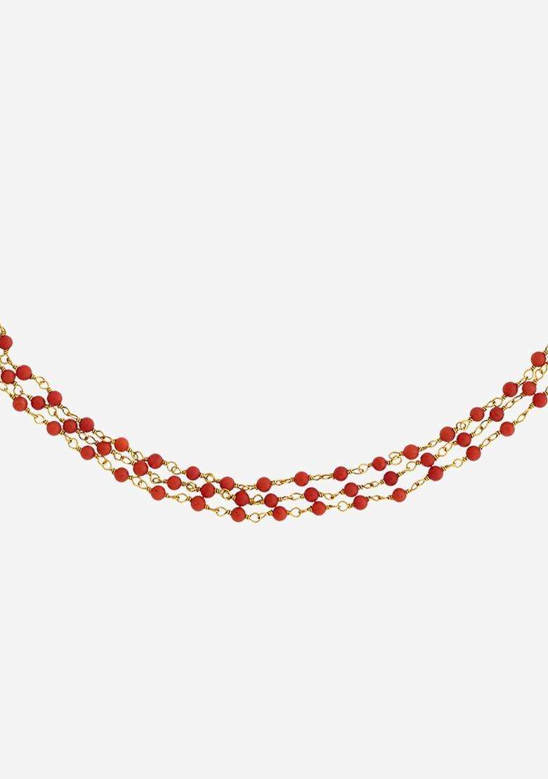 Temple Gold-Plated Stone-Studded Chain for Women | Traditional Temple Jewellery for Wedding & Festive Wear | Gift for Her - Indya