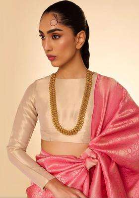 Copper Gold-Plated Temple Necklace for Women | Traditional Temple Jewellery for Wedding & Festive Wear | Gift for Her