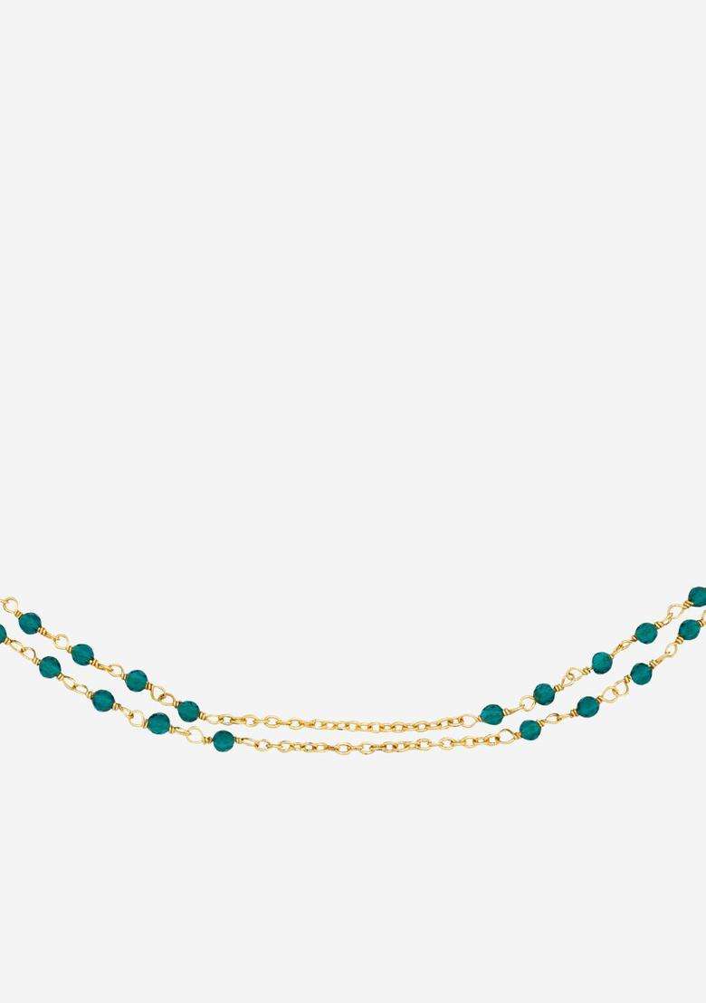 92.5 Pure Silver Gold-Plated Temple Chain for Women | Traditional Temple Jewellery for Wedding & Festive Wear | Gift for Her - Indya
