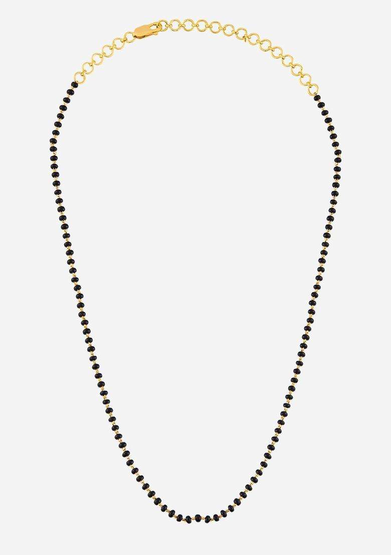 92.5 Silver Gold-Plated Stones Studded Mangalsutra for Women | Traditional Temple Jewellery for Wedding & Festive Wear | Gift for Her - Indya