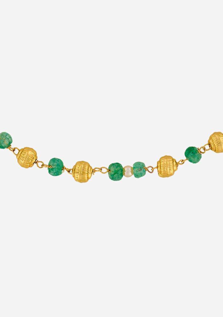 92.5 Silver Temple Gold-Plated Festive Necklace and Chains for Women | Traditional Temple Jewellery for Wedding & Festive Wear | Gift for Her - Indya