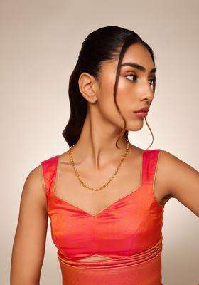 Silver Gold-Plated Temple Festive Chain for Women | Traditional Temple Jewellery for Wedding & Festive Wear | Gift for Her