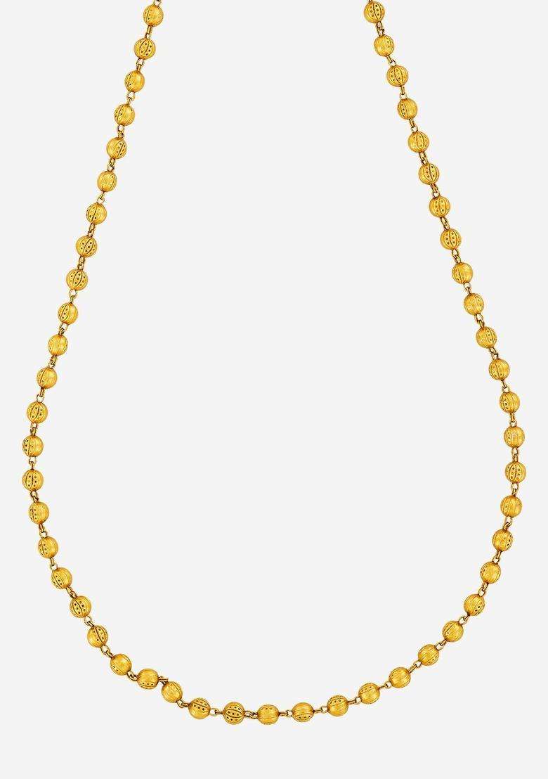 Silver Gold-Plated Temple Festive Chain for Women | Traditional Temple Jewellery for Wedding & Festive Wear | Gift for Her - Indya