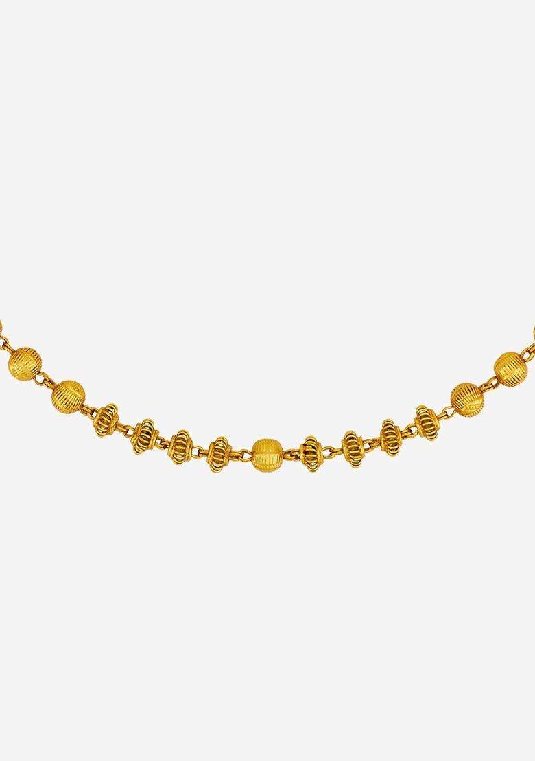 Green Silver Gold-Plated Temple Ruby Ethnic Chain for Women | Traditional Temple Jewellery for Wedding & Festive Wear | Gift for Her - Indya