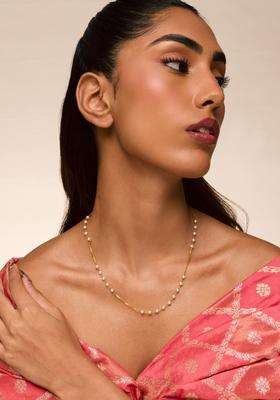 92.5 Silver Gold-Plated Chain for Women | Traditional Temple Jewellery for Wedding & Festive Wear | Gift for Her
