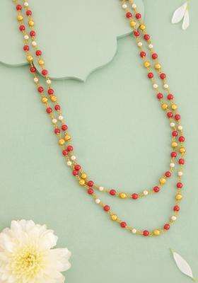 Temple Gold-Plated Stone-Studded Chain for Women | Traditional Temple Jewellery for Wedding & Festive Wear | Gift for Her
