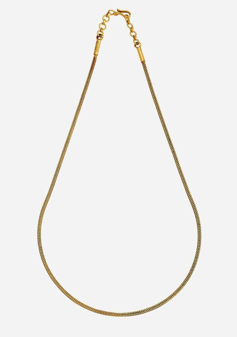 Embellished Bridal Silver Gold-Plated Temple Chain for Women | Traditional Temple Jewellery for Wedding & Festive Wear | Gift for Her - Indya