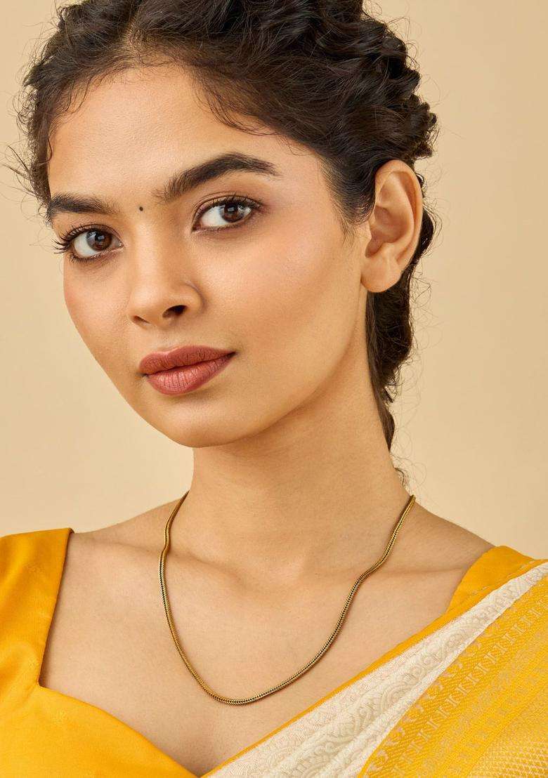 Embellished Bridal Silver Gold-Plated Temple Chain for Women | Traditional Temple Jewellery for Wedding & Festive Wear | Gift for Her - Indya