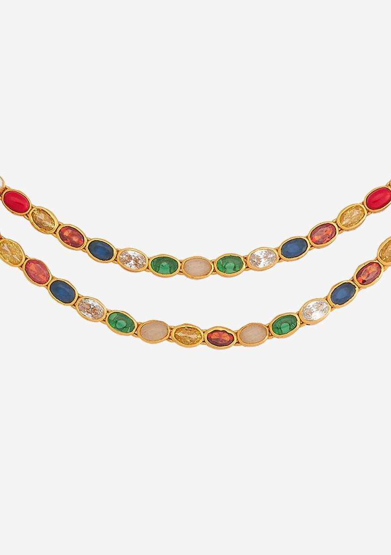 Embellished Bridal 92.5 Pure Silver Gold-Plated Temple Necklace for Women | Traditional Temple Jewellery for Wedding & Festive Wear | Gift for Her - Indya