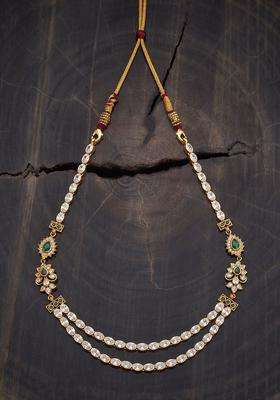 Embellished Bridal 92.5 Silver Gold-Plated Temple Necklace for Women | Traditional Temple Jewellery for Wedding & Festive Wear | Gift for Her